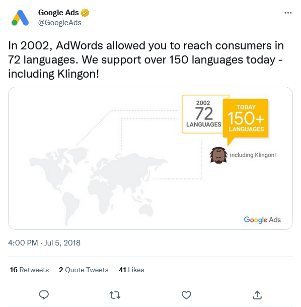 Google Ads 2002 on Twitter
