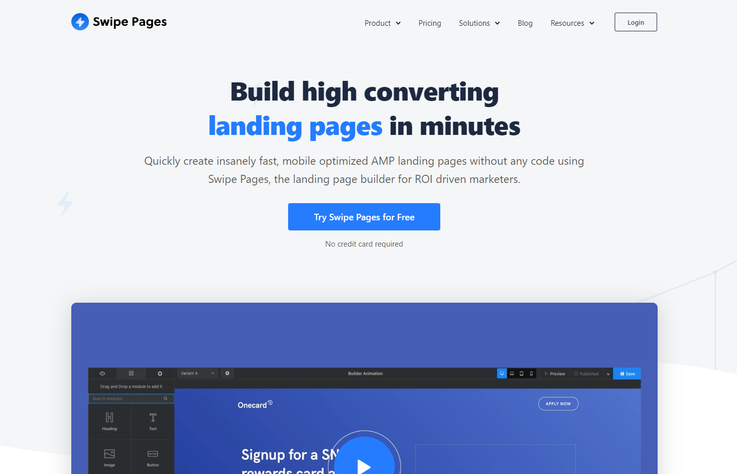 Swipe Pages Landing Page Builder